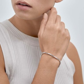 Pulsera de plata circonita 18CM