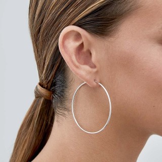 Pendientes de aro de plata 50MM