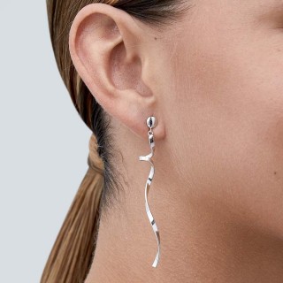 Pendientes de plata serpiente