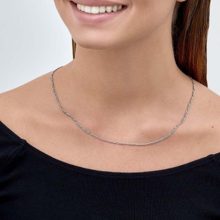 Cadena de plata para hombre programada 3x1 2MM