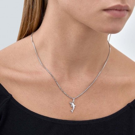 Colgante de plata delfín