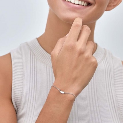 Pulsera de plata ala 15+2CM