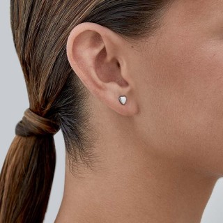 Pendientes de plata corazón