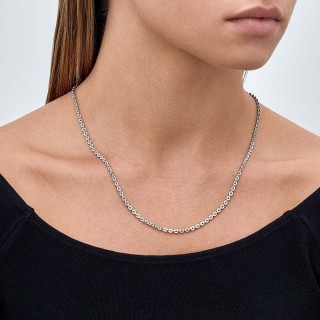 Cadena forzada de plata de ley 925