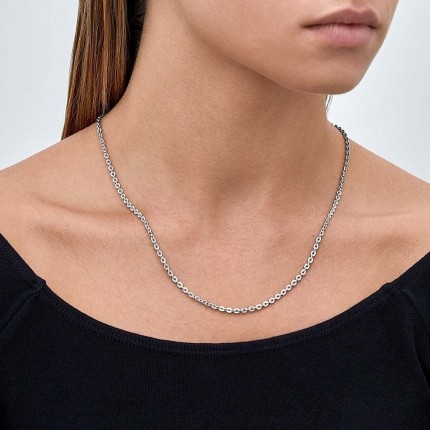 Cadena forzada de plata de ley 925
