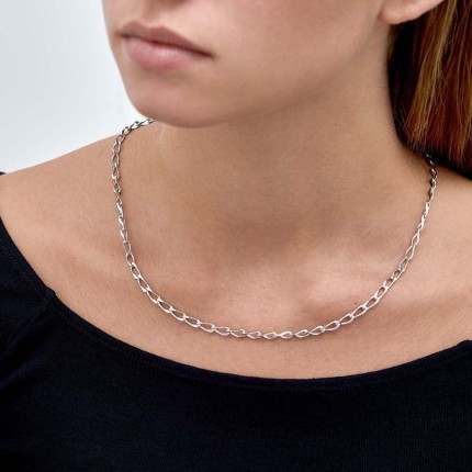 Corrente em prata veneziano 3MM