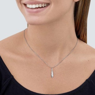 Colgante de plata zapatilla