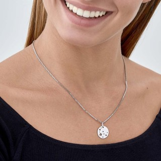 Pendente em prata com medalhas de estrelas