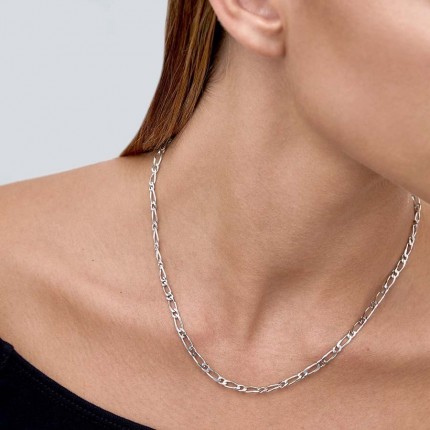 Collar de plata 1x1 x 4 mm