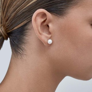 Pendientes de oro amarillo 9K con perlas 8MM