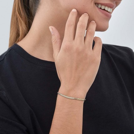 Pulsera o collares de oro amarillo 9K eslabón
