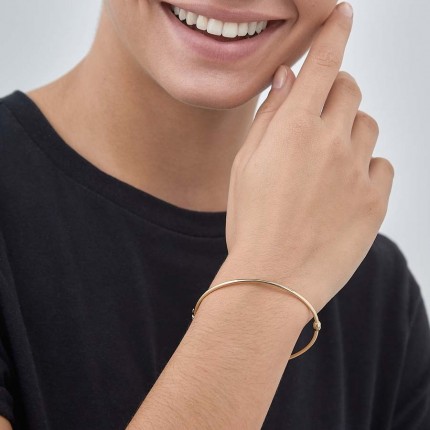 Pulseira rígida em ouro amarelo 9 kt