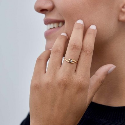 Anillo de oro amarillo 9 KT