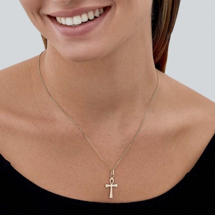 Pendente em ouro amarelo 9K cruz
