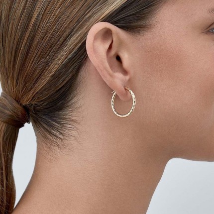 Pendientes Aro de oro amarillo 9 KT de 20mm