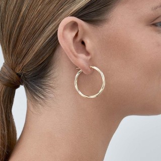 Pendientes Aro de oro amarillo 9 KT de 30mm