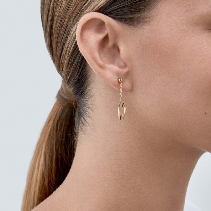 Brincos com Pendente em ouro amarelo 9 kt
