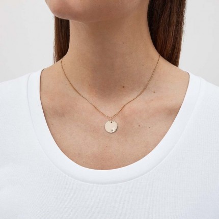 Pendente em ouro amarelo 9 kt com circulo