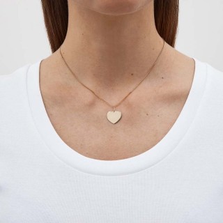 Colgante de oro amarillo 9 KT de corazón
