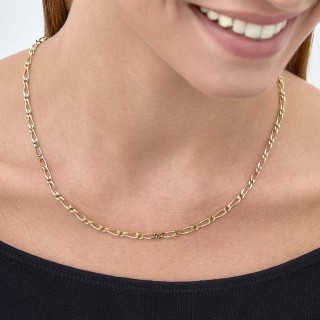 Cadena alternada 3MM de oro amarillo 9 KT