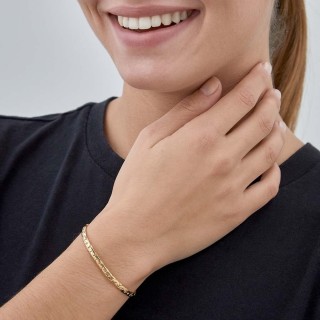 Cadena de oro amarillo 9K con haricot 3.5MM