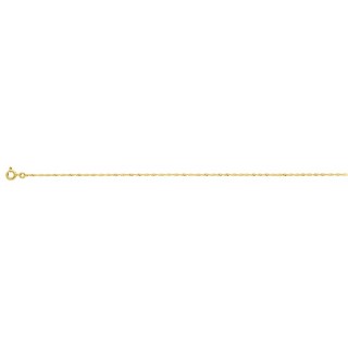 Cadena Singapur de oro amarillo 9 KT