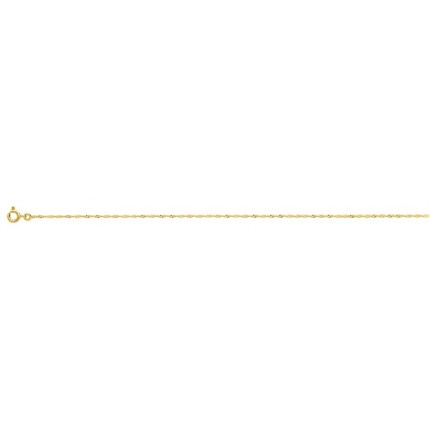 Corrente em ouro amarelo 9 KT de Singapura