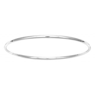 Pulseira em prata rígida tubo de 2.5 mm