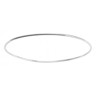 Pulsera de plata rígida tubo 1.5 mm