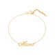 Pulsera bañada en oro Mamá de 16+3 cm