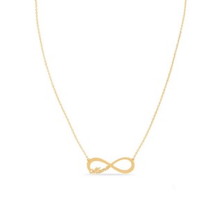 Collar bañado en oro Mamá de 42+3 cm