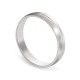 Alianza de oro blanco 9k brillo 4 mm Oro Vivo