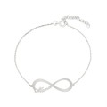 Pulseira em prata Infinito& Mamá 16+3cm