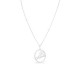 Collar de plata con circulo Mamá 42+3cm