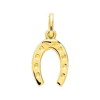 Pendente folheado a ouro amarelo com ferradura