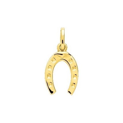 Pendente folheado a ouro amarelo com ferradura