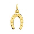 Pendente folheado a ouro amarelo com ferradura