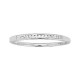 Media alianza de oro blanco 9K 13 diamantes 0.06 ct