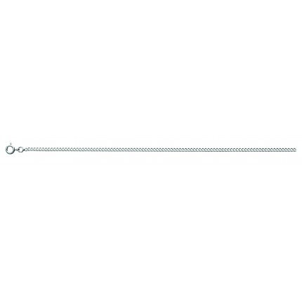 Cadena de plata gourmette angosta