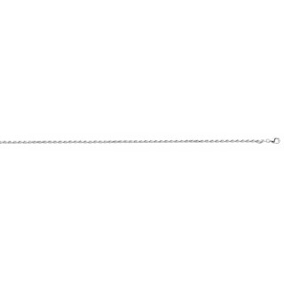 Pulsera de plata modelo cable de 18 cm