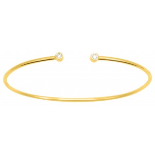 Pulseira banhada em ouro com zircônia Oro Vivo