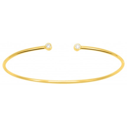 Pulseira banhada em ouro com zircônia Oro Vivo