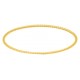 Pulsera rígida cordón de plaqué Oro Vivo