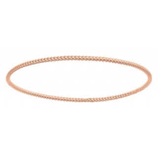 Pulsera rígida cordón de plaqué Oro Vivo