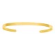 Pulsera rígida abiera de plaqué Oro Vivo