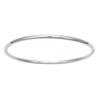 Pulsera rígida de 3mm de plata Oro Vivo