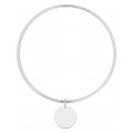 Pulsera rígida de chapas de plata