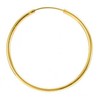 Brincos de aro plaqueados a ouro 40MM X 2MM