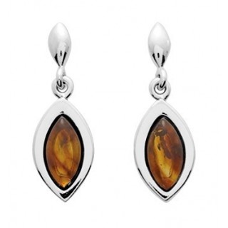 Pendientes en forma de ojo de plata Oro Vivo