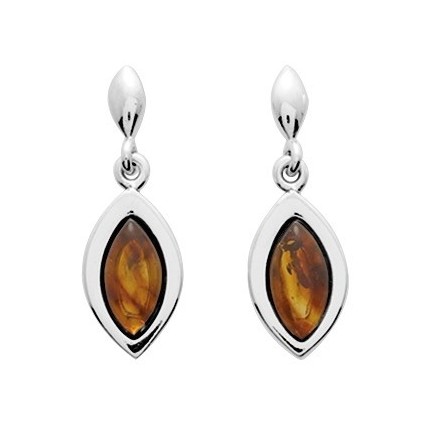 Pendientes en forma de ojo de plata Oro Vivo